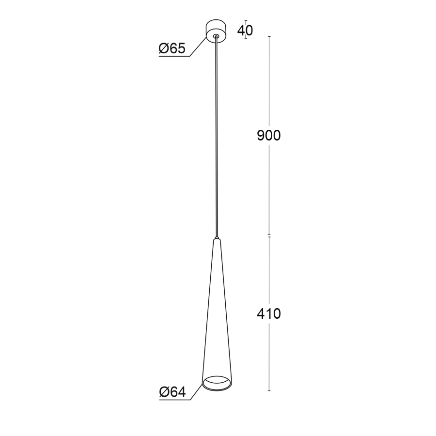 Подвесной накладной светильник WoodCone White под сменную лампу (11075)
