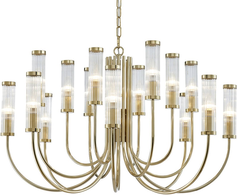 Подвесная люстра Newport 4550 455844C gold (4558_4_4_c_gold)