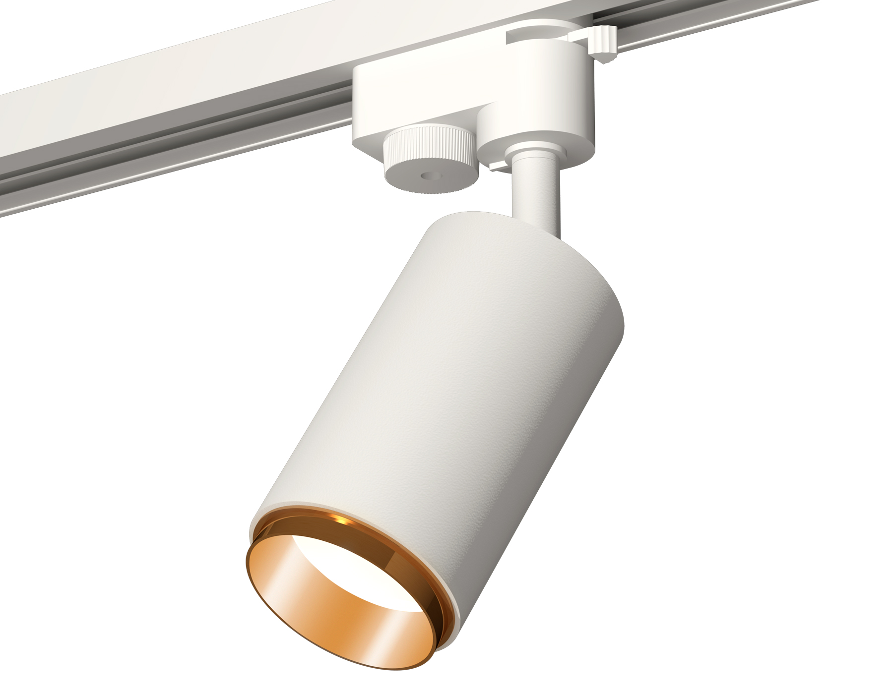 Комплект трекового однофазного светильника XT6322044 SWH/PYG белый песок/золото желтое полированное MR16 GU5.3 (A2520, C6322, N6124)