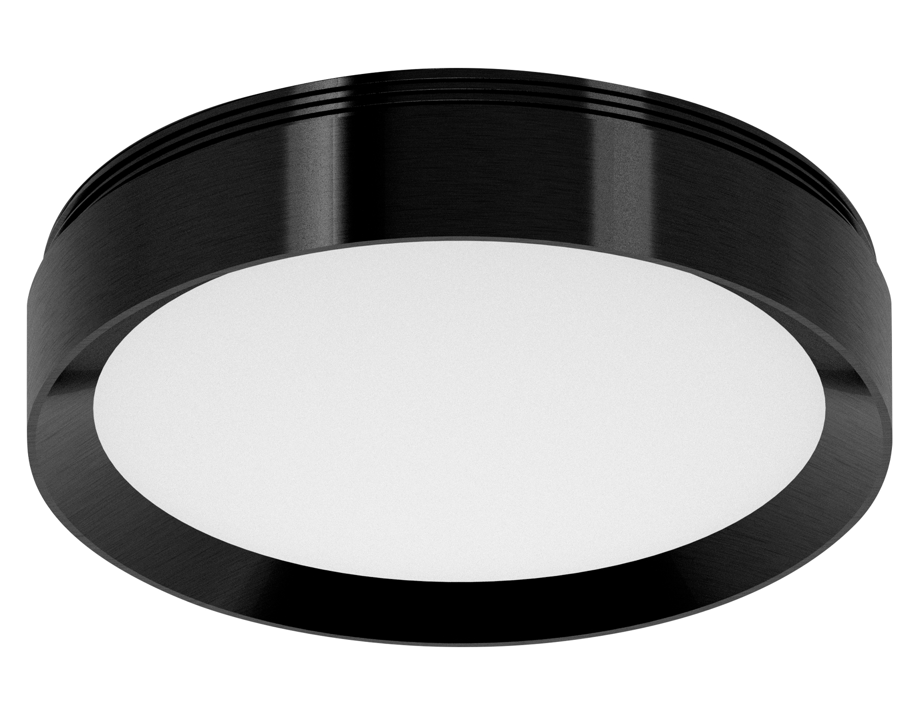 Насадка передняя для корпуса светильника с диаметром отверстия D85mm N8113 PBK черный полированный D85*H18,5mm Out15mm GX53