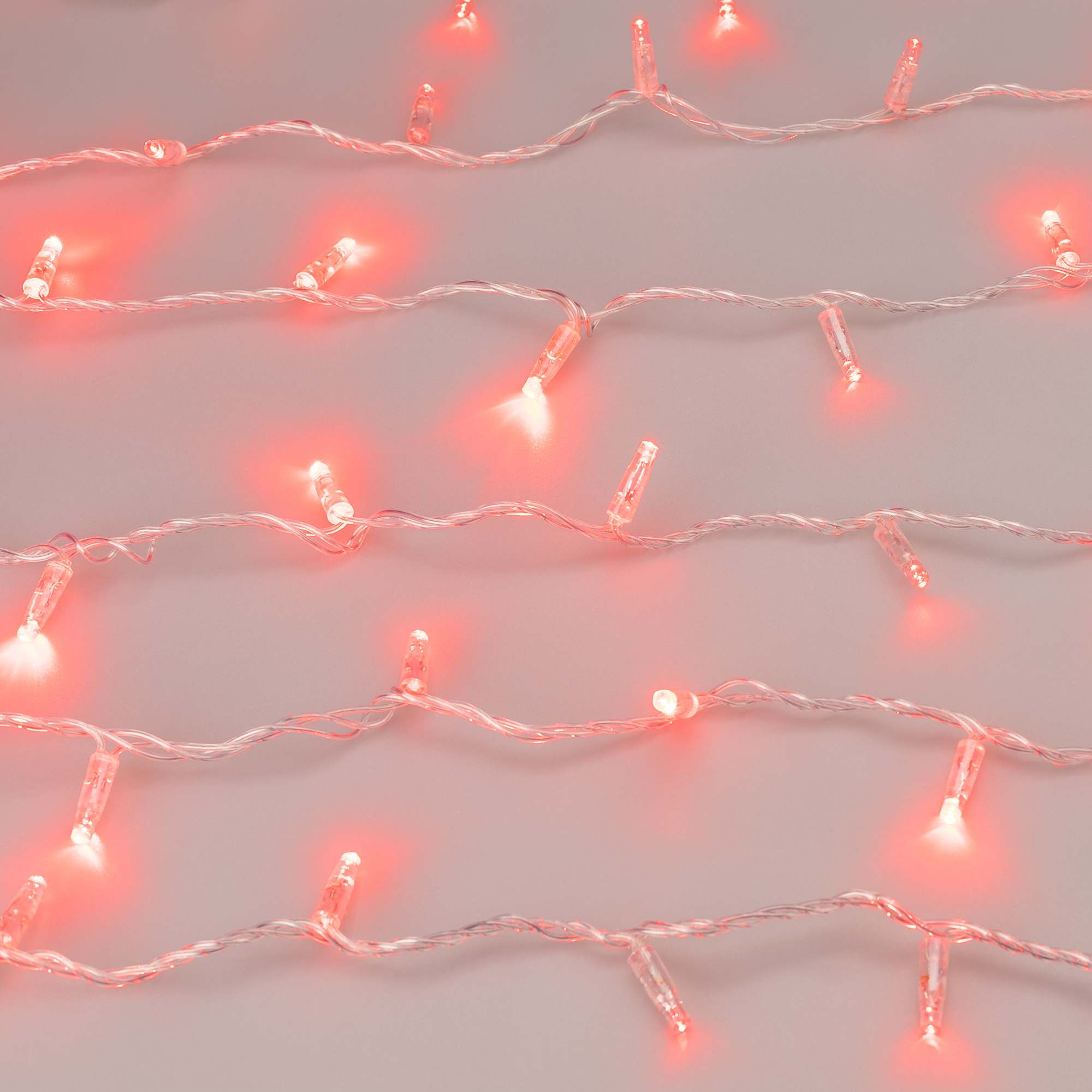 Светодиодная гирлянда ARD-STRING-CLASSIC-1000-CLEAR-100LED-PULSE Red (230V, 7W) (Ardecoled, IP65) 031639