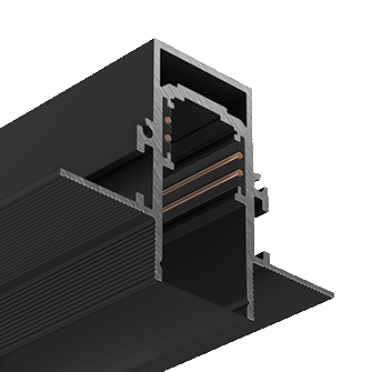 Встраиваемый магнитный трек Ledron АВД-7715 Black (9805)