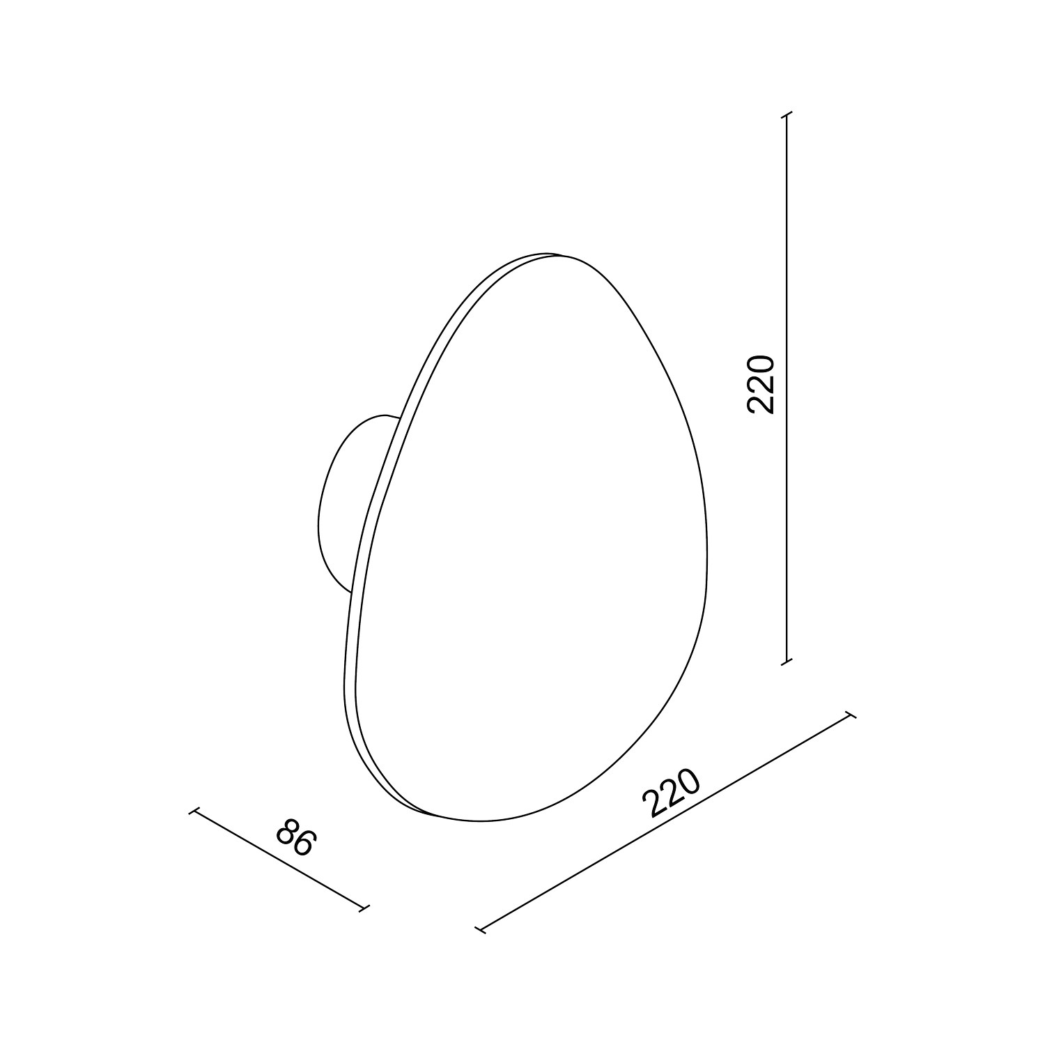 Настенный светодиодный светильник под покраску Ledron Air MW-8410 (3032)