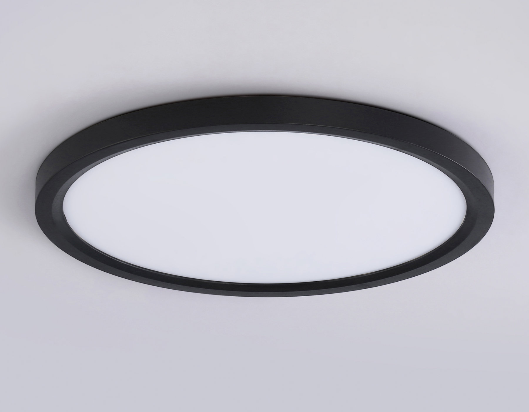 Светильник светодиодный ультратонкий 3000K-6500K с CCT-переключателем FZ1908 BK черный IP54 35W 3000K-6500K CCT-переключатель D450*25 (Без ПДУ)