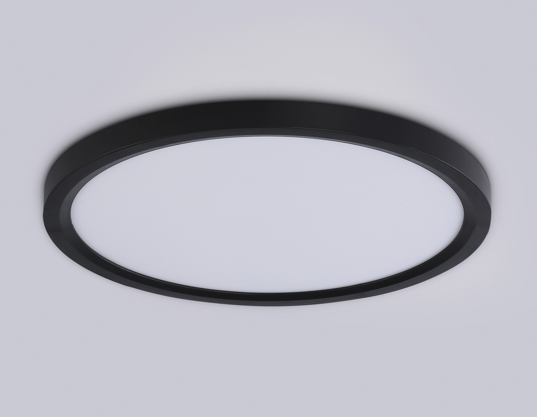 Светильник светодиодный ультратонкий 3000K-6500K с CCT-переключателем FZ1906 BK черный IP54 26W 3000K-6500K CCT-переключатель D370*25 (Без ПДУ)