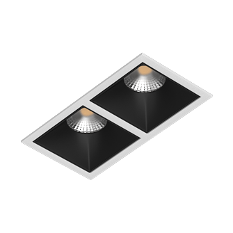 Встраиваемый светильник под сменную лампу Ledron RISE KIT2 White-Black (2455)