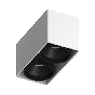 Накладной светильник под сменную лампу Ledron KEA 2 ED GU10 White-Black (2809)