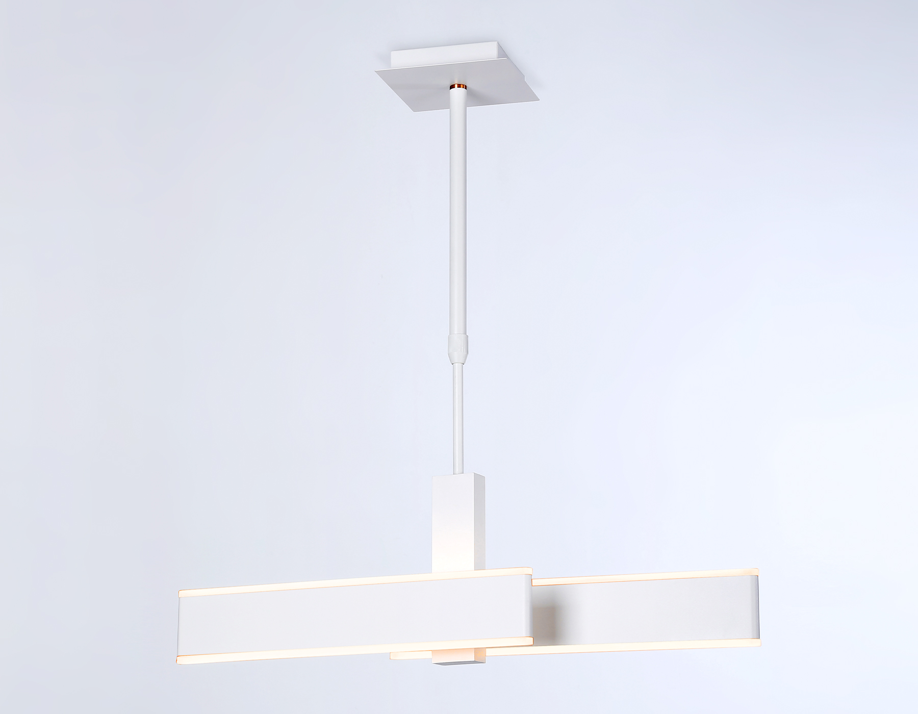 Подвесной светодиодный светильник FA6666 WH белый 42W 3000K-6400K 640*30*900 (Без ПДУ)