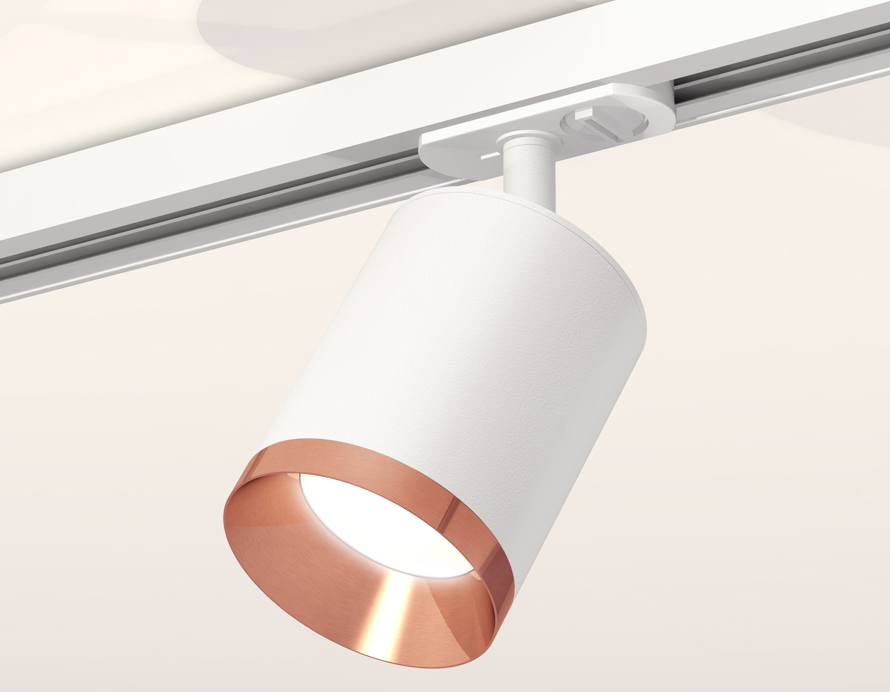 Комплект трекового светильника XT7421005 SWH/PPG белый песок/золото розовое полированное MR16 GU5.3 (A2536, C7421, N7035)