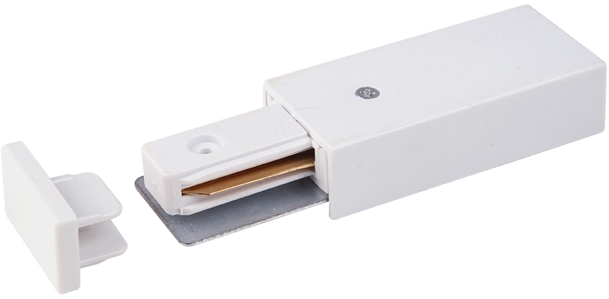Ввод питания и заглушка торцевая для однофазного шинопровода TRP-1-1-WH белый (electrostandart_a039498)