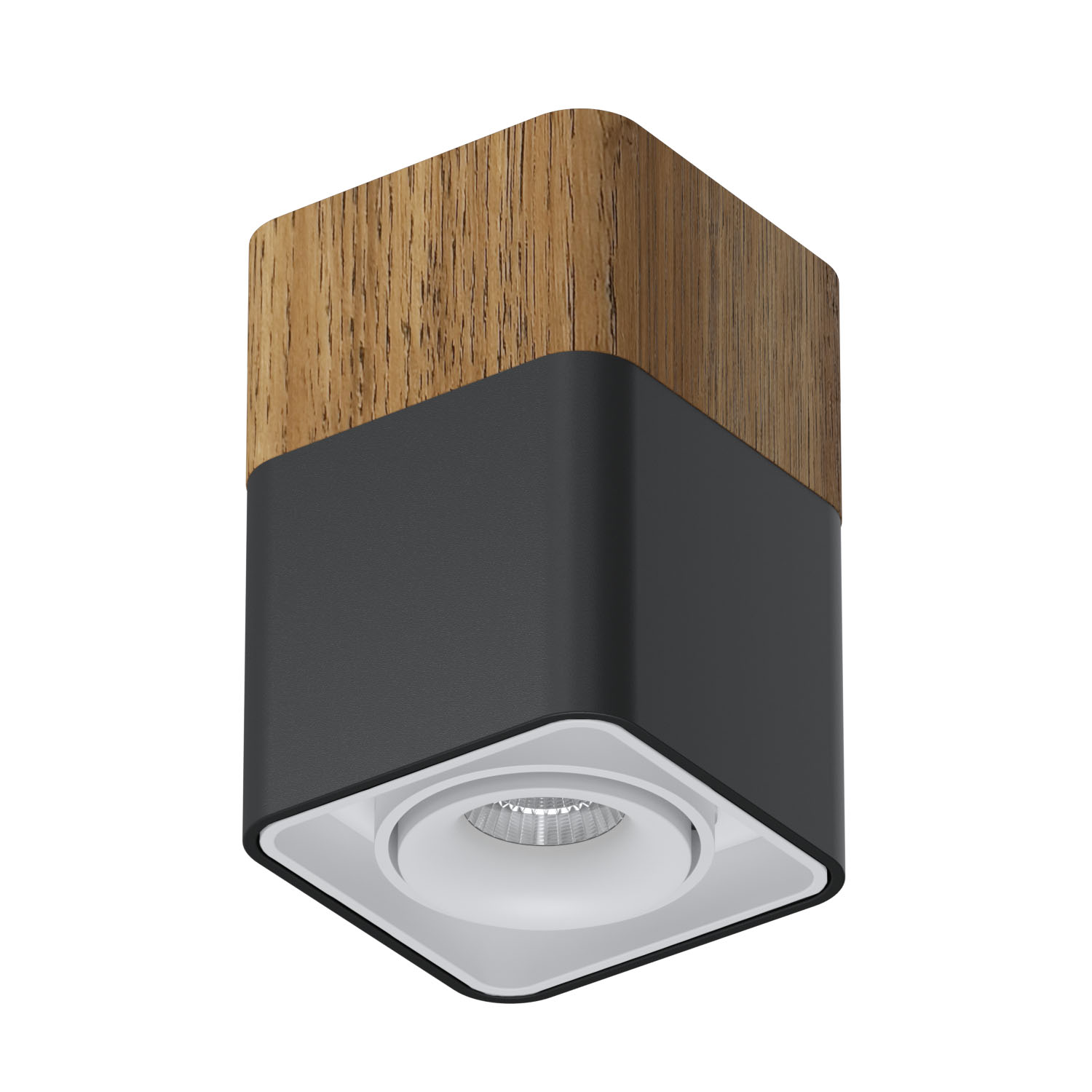 Накладной светодиодный светильник Ledron TUBING Wooden 60 Black-White (4460)