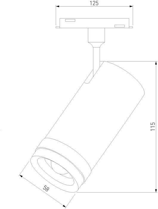 Трековый светильник магнитный 12W 4200K Modify черный Elektrostandard Slim Magnetic 8504201 (a062818)