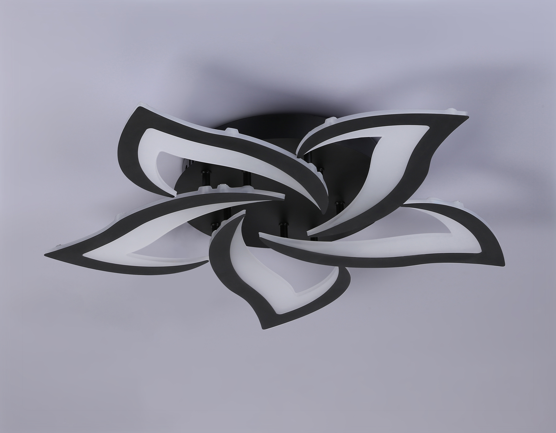 Потолочный светодиодный светильник с пультом FA4472/5 BK белый 56W 3000K/4200K/6400K D640*80 (ПДУ ИК)