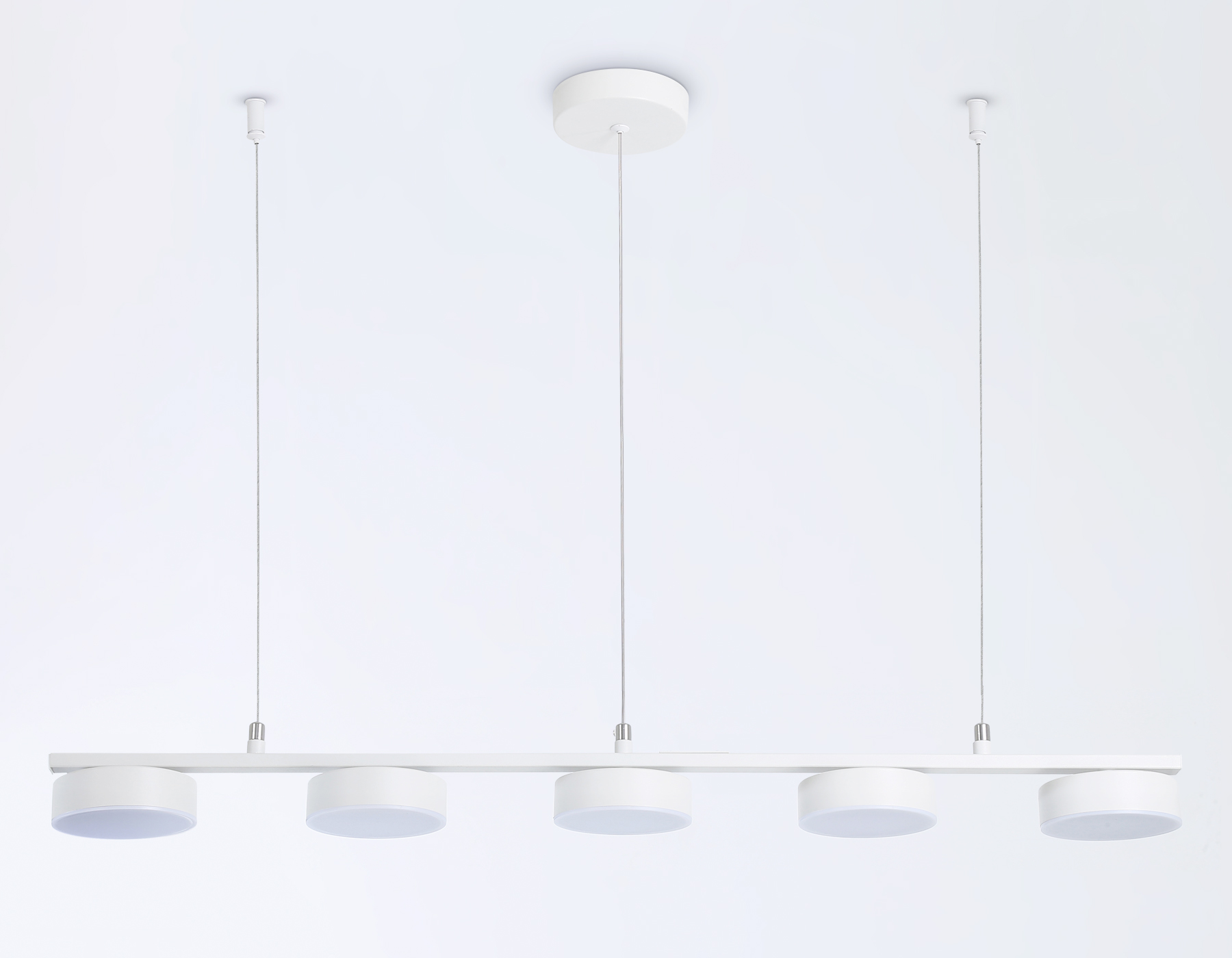 Подвесной светодиодный светильник FL51733/5 WH белый 3000K/4200K/6400K 25W 800*100*1000 (Без ПДУ)