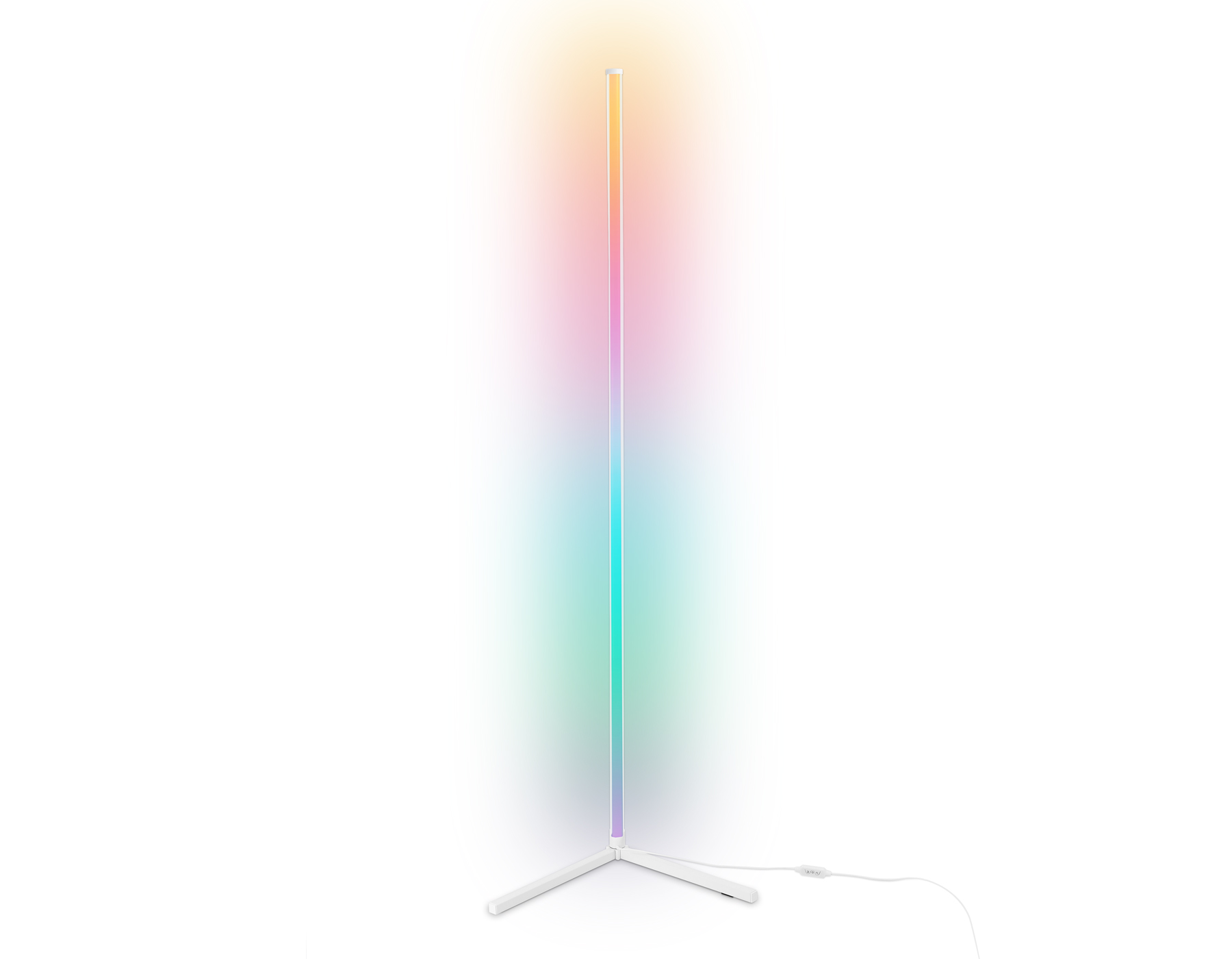Светильник светодиодный напольный RGB с пультом FL8025 WH белый LED 20W RGB D32*1650 (ПДУ РАДИО 2.4G)