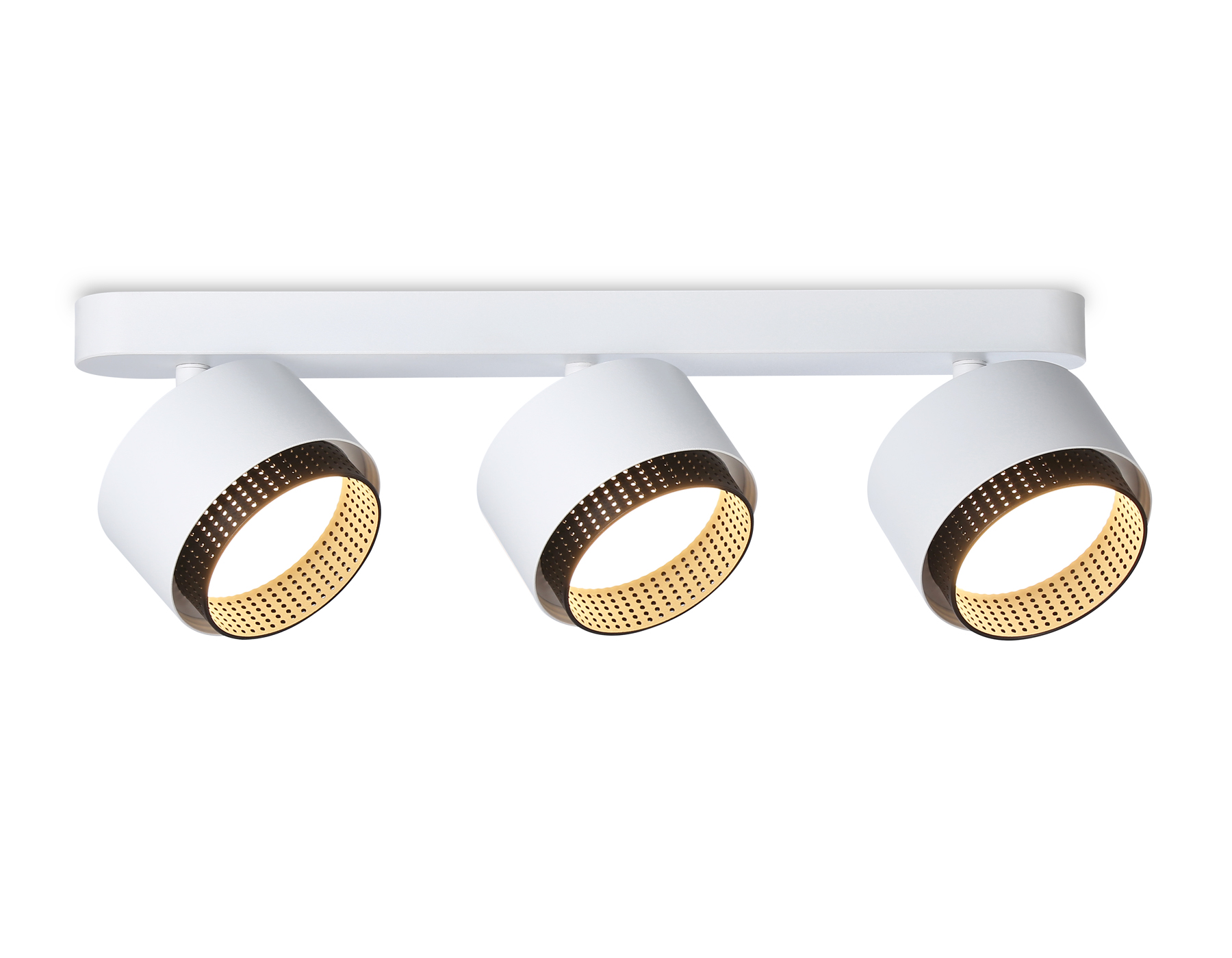 Настенно-потолочный поворотный спот со сменной лампой GX53 TN71291/3 WH/BK белый/черный GX53/3 max 12W 400*95*137