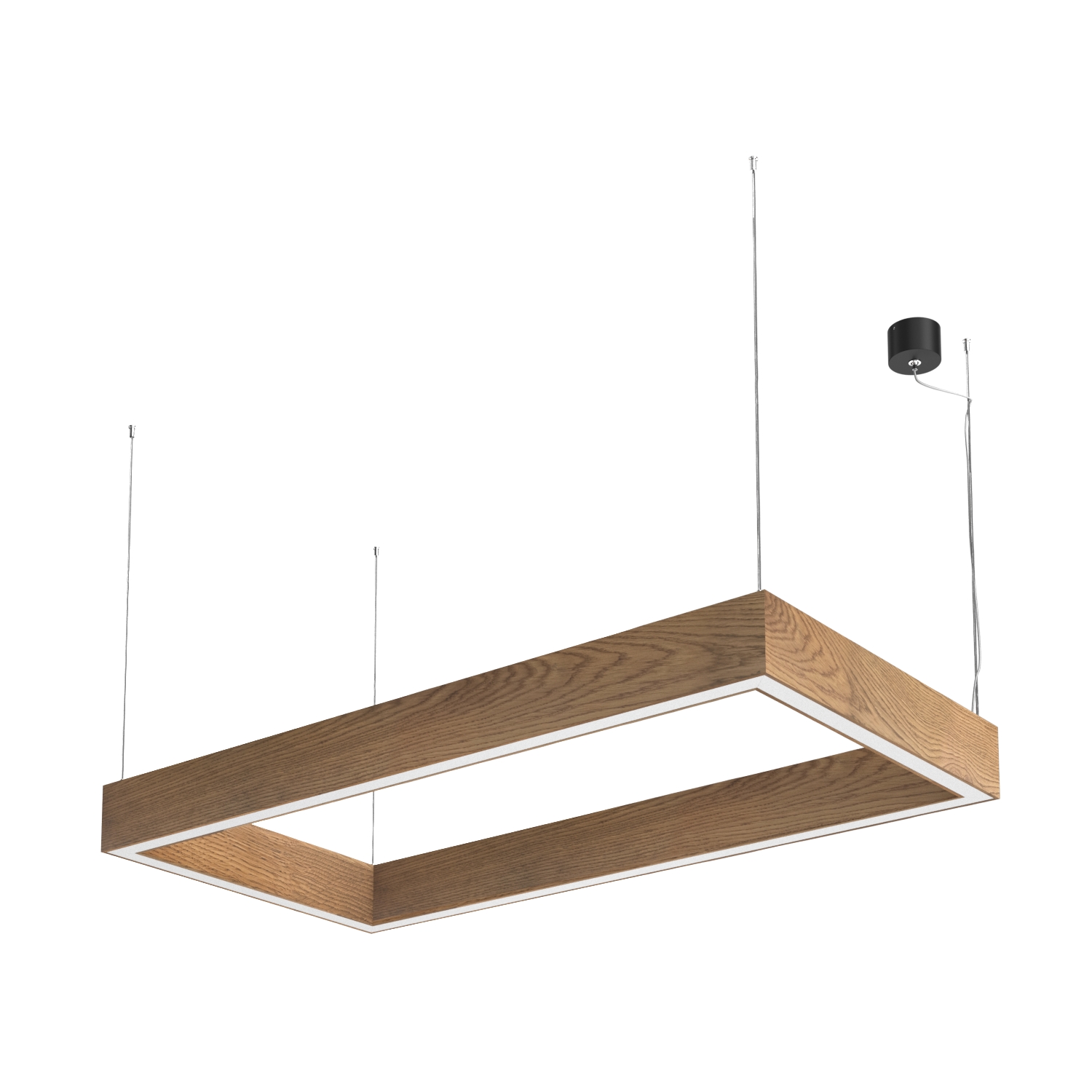 Подвесной светодиодный светильник Ledron KVADRO HL 525х1025 Black 3000K (4683)