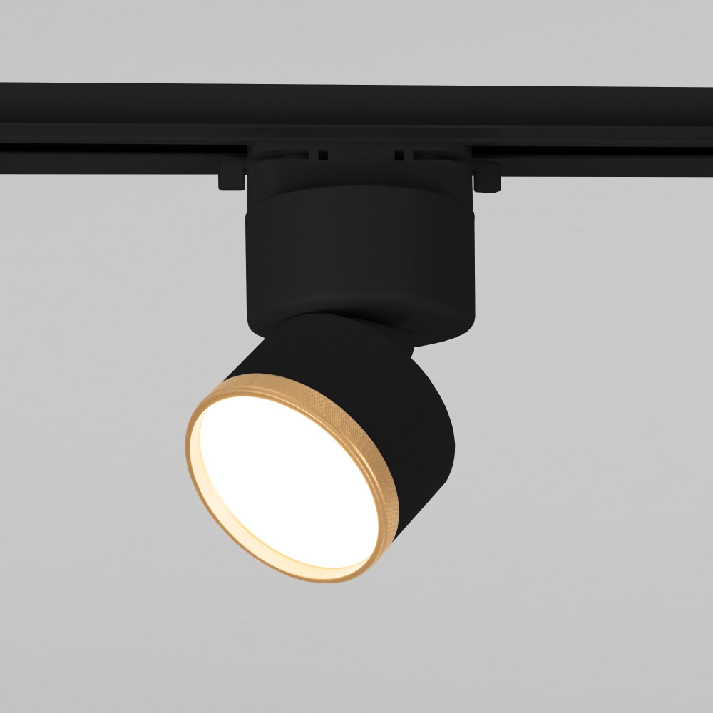 Трековый светильник Elektrostandard Impact 8551401 чрный матовыйзолото 10W 4200K однофазный (electrostandart_a062873)