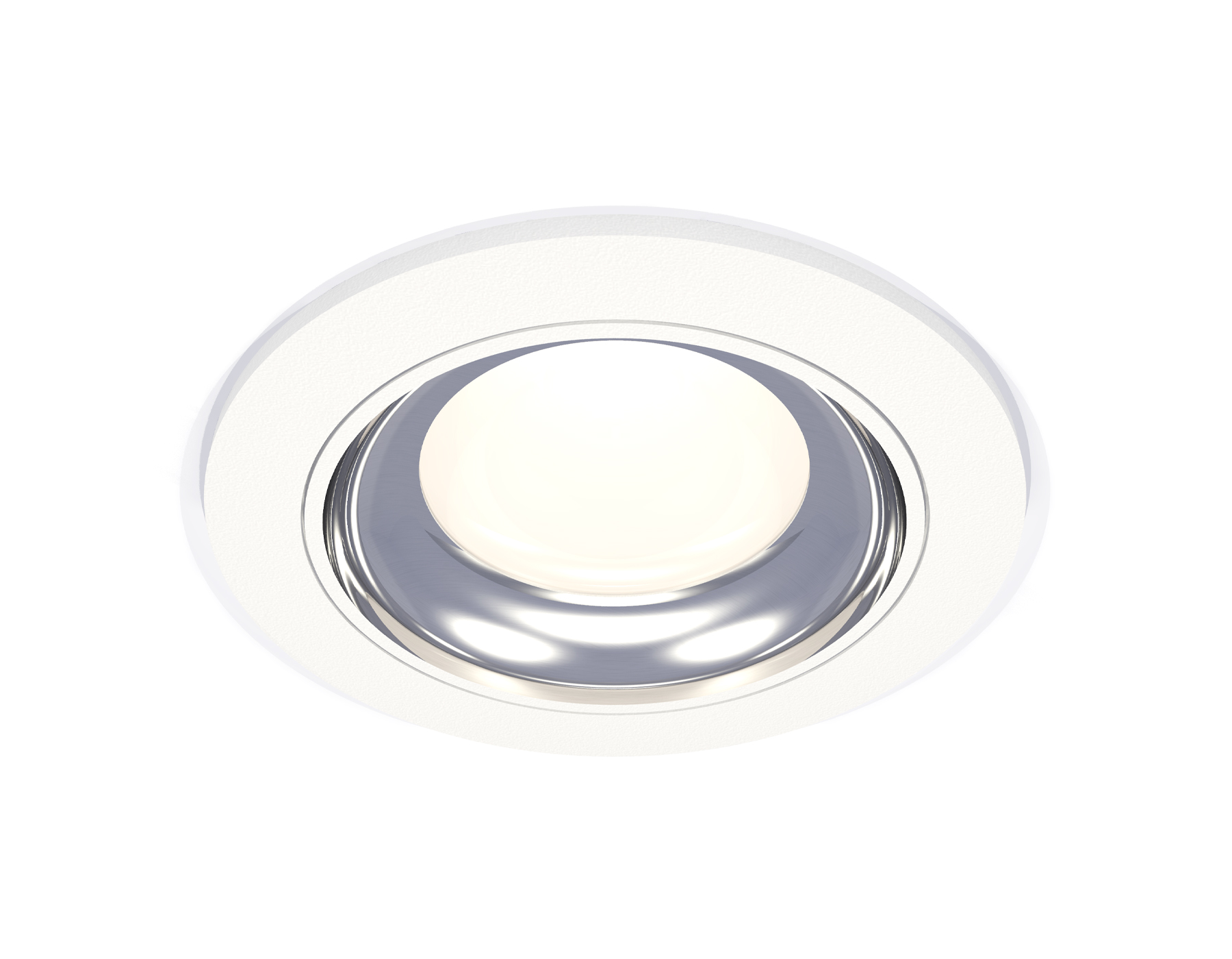 Комплект встраиваемого светильника XC7621061 SWH/PSL белый песок/серебро полированное MR16 GU5.3 (C7621, N7022)