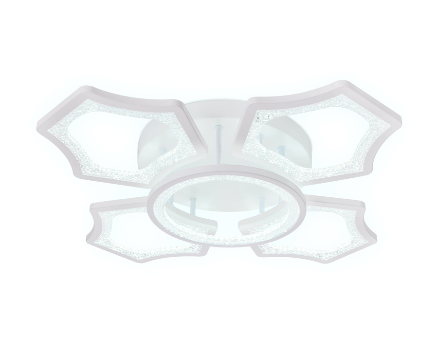 Потолочный светодиодный светильник с пультом FA575/4+1 WH белый 106W 620*620*120 (ПДУ РАДИО 2.4G)