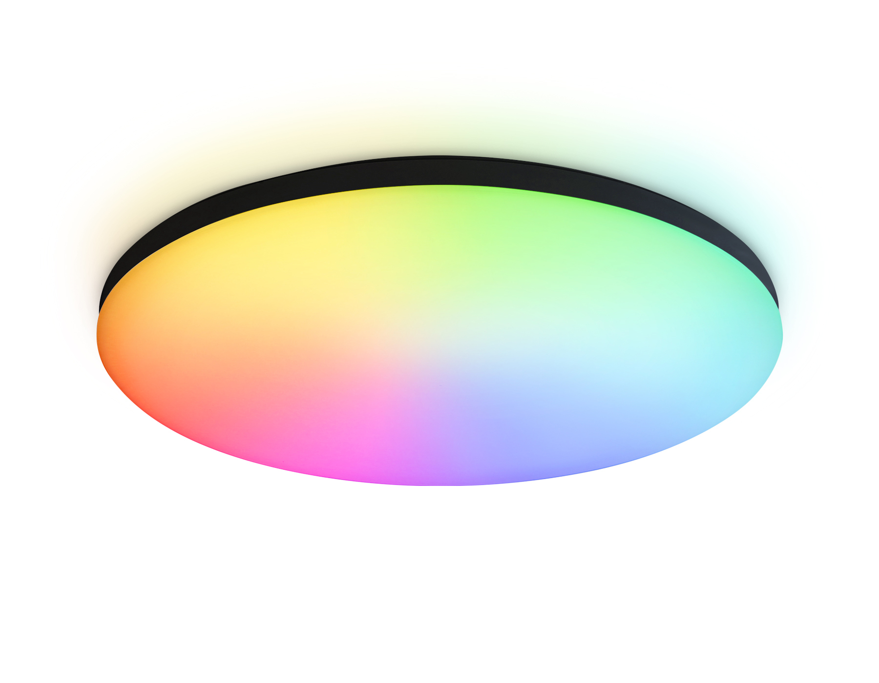 Умный светодиодный светильник Smart Ambrella Light 20W с Wi-Fi, Яндекс Алисой, Tuya, Smart Home, Alexa и ИК пультом FZ2004 BK черный IP54 20W 3000K-6500K+RGB Wi-Fi Алиса/Tuya/Smart Home/Alexa D300*55 (ПДУ ИК)