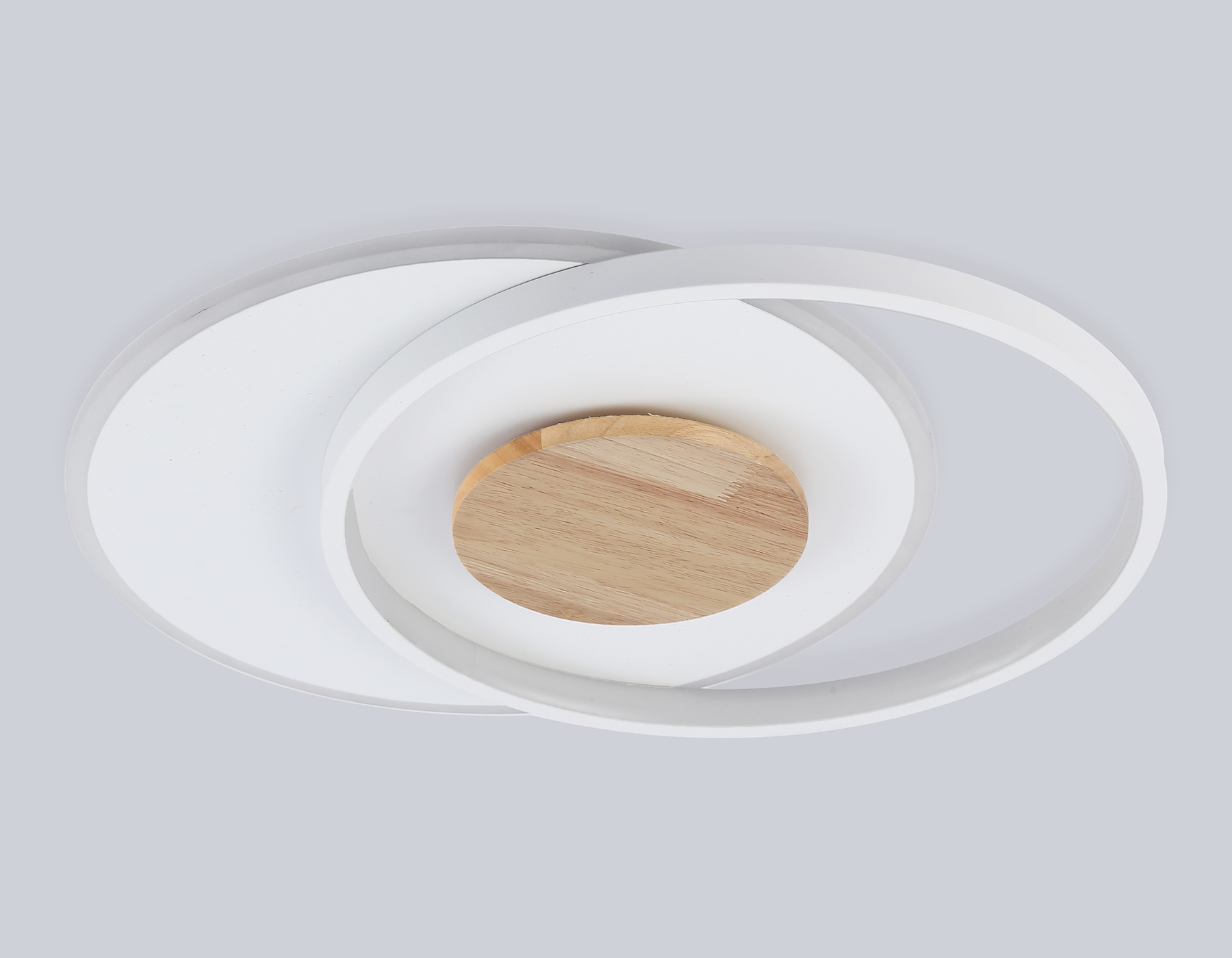 Светильник светодиодный потолочный FL4788 WH/WD белый/дерево 54W 3000-6000K 460*365*45 (без ПДУ)