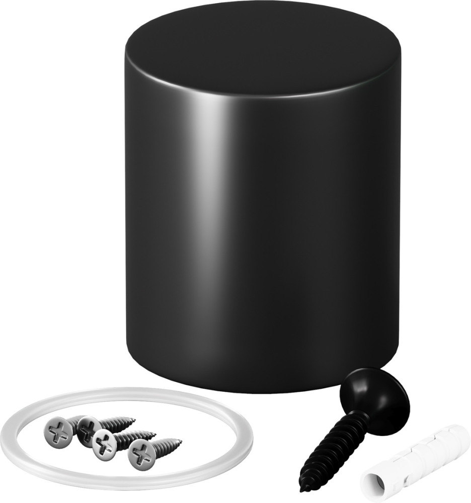 Торцевая металлическая заглушка Nemo черный Maytoni Круглый 360 20317 (20317)