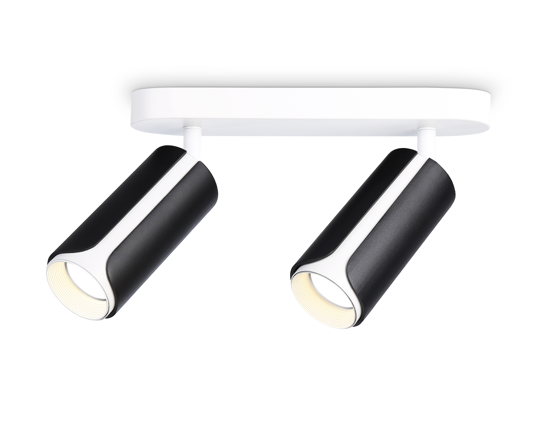 Настенно-потолочный поворотный спот со сменной лампой GU10 TN51598/2 BK/WH черный/белый GU10/2 260*60*195