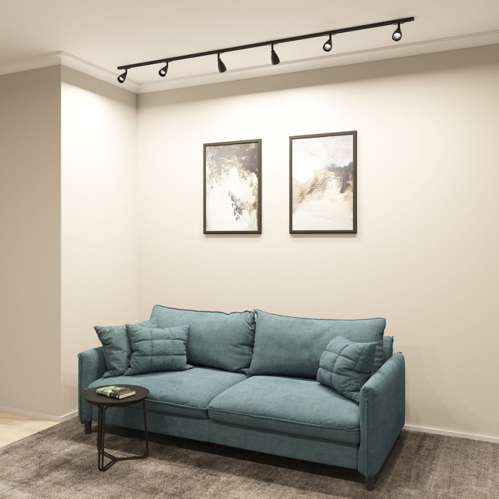 Трековый светильник однофазный Denkirs Bell DK6050-BK (dk6050-bk)