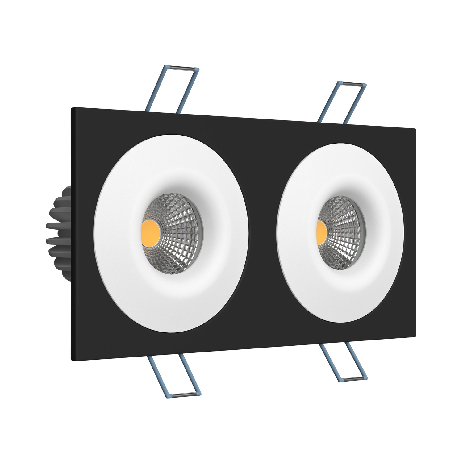 Встраиваемый светодиодный светильник Ledron LH07S-R SQ2 Black-White 4000K TRIAC (10040)