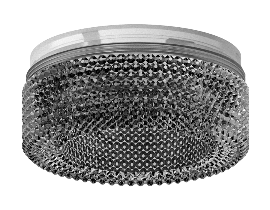 Насадка передняя для корпуса светильника D70mm N7192 BK тонированный D70*H30mm Out25mm MR16 (для корпуса светильника)