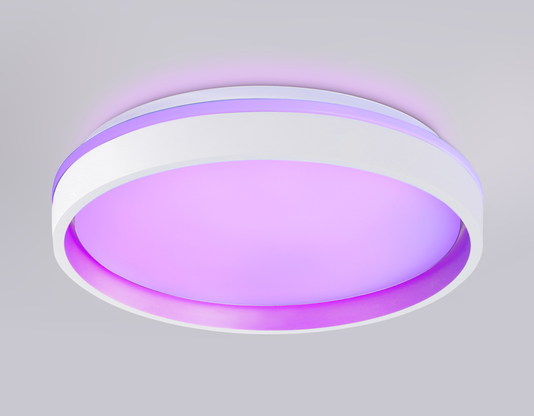 Светодиодный светильник RGB с пультом управления FZ601 WH/GD белый/золото IP20 46W 3000K-6500K+RGB D390*80 (ПДУ ИК)