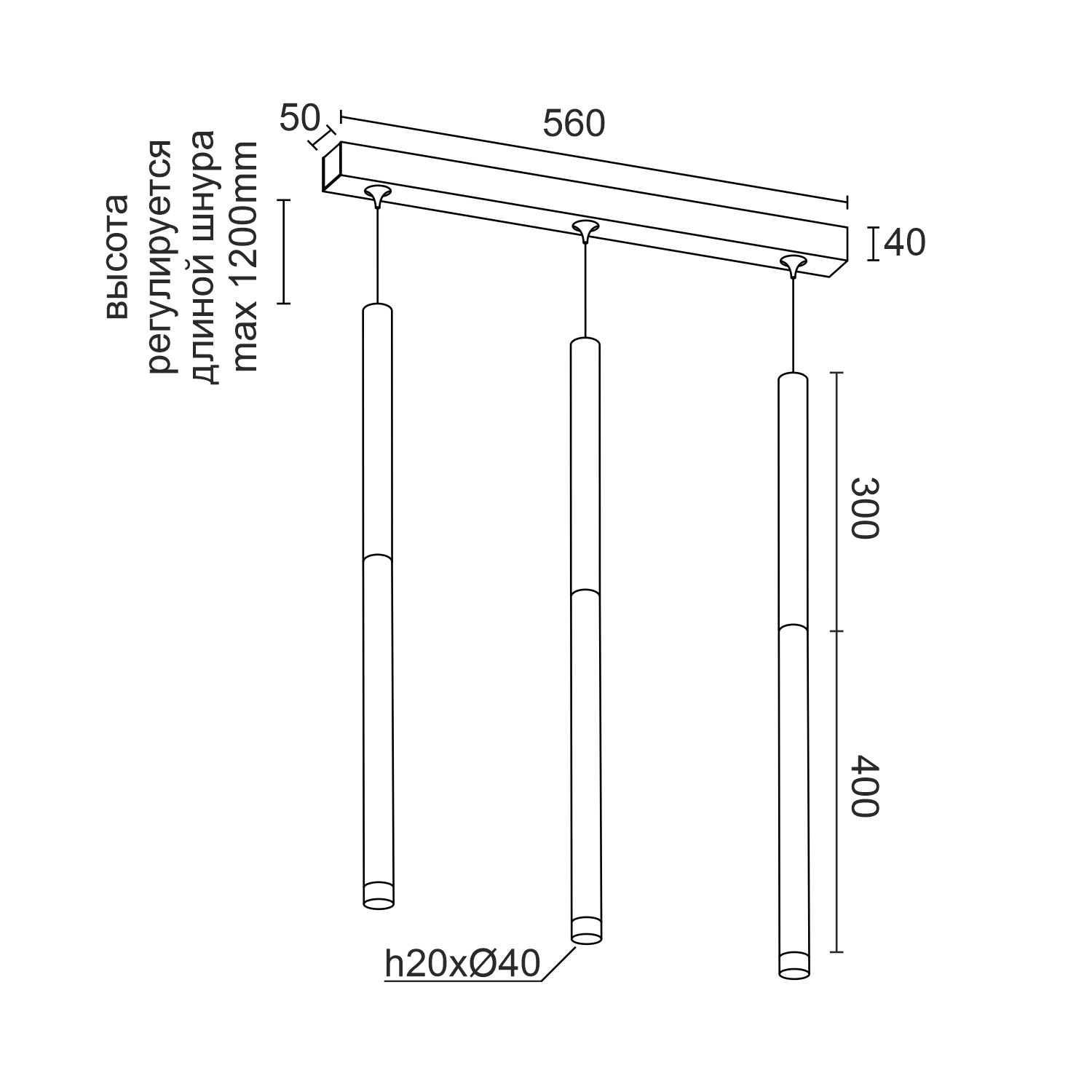 Подвесной накладной светодиодный светильник Ledron SAGITONY E3 T40 Wooden 300 White (4908)