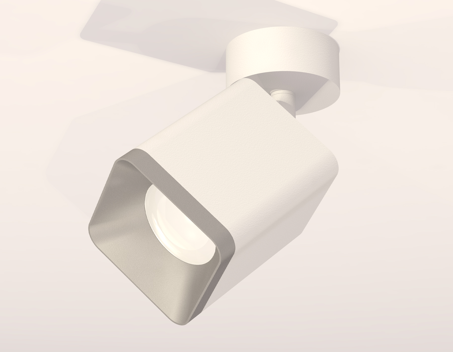 Комплект накладного поворотного светильника XM7812003 SWH/SSL белый песок/серебро песок MR16 GU5.3 (A2202, C7812, N7703)