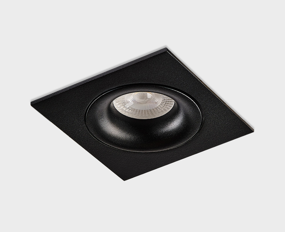 DE-201 black светильник встраиваемый