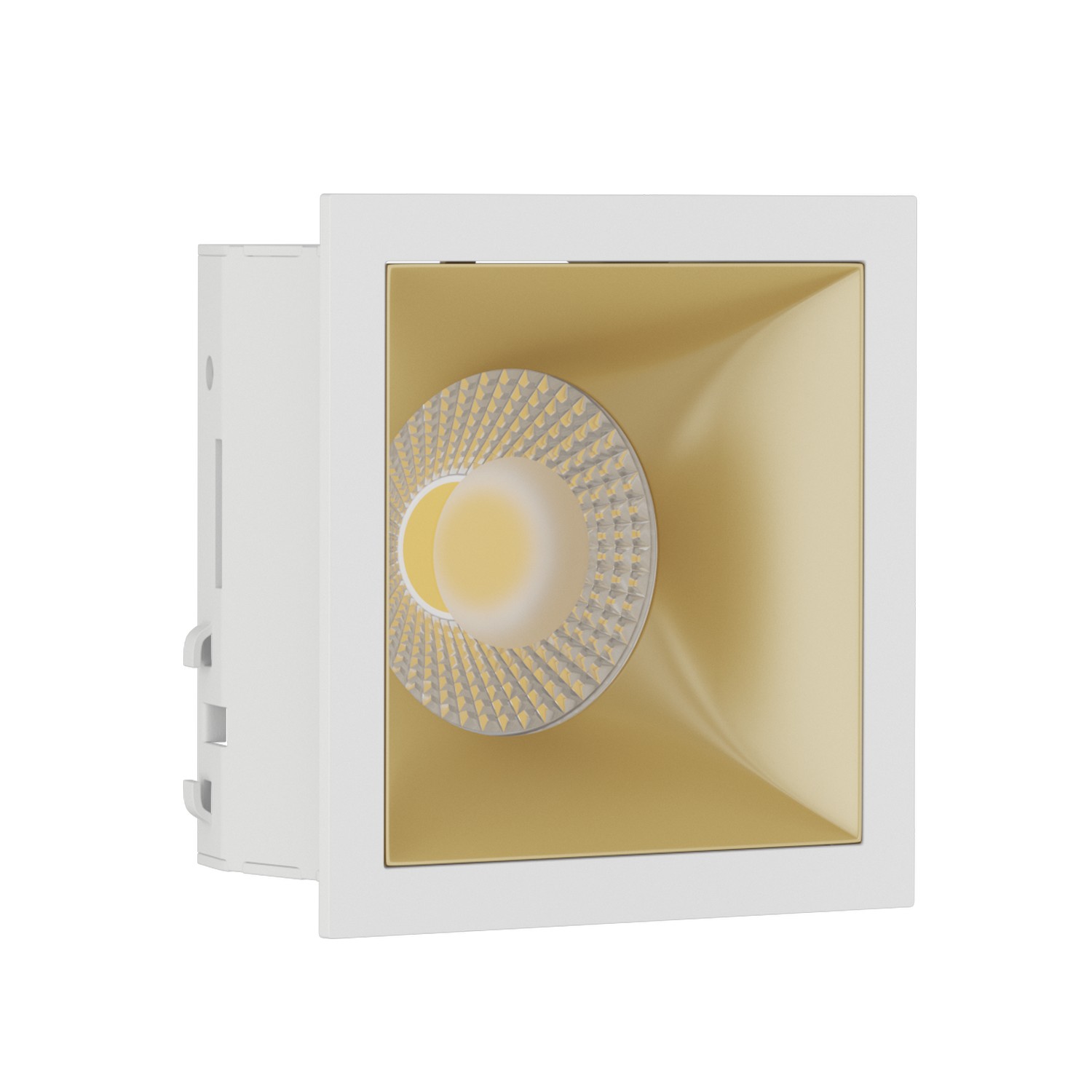 Встраиваемый светильник под сменную лампу Ledron RISE KIT1 White-Gold (2447)