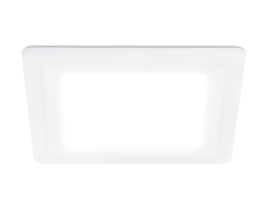 Встраиваемый cветодиодный светильник с подсветкой DCR396 18W+6W 4200K+4200K 220-240V 245*245*20 (A210*210)