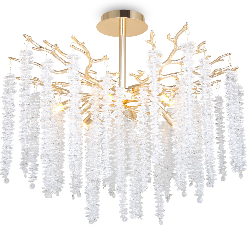 Потолочная люстра на штанге Freya Mineral FR1010CL-08G (fr1010cl-08g)