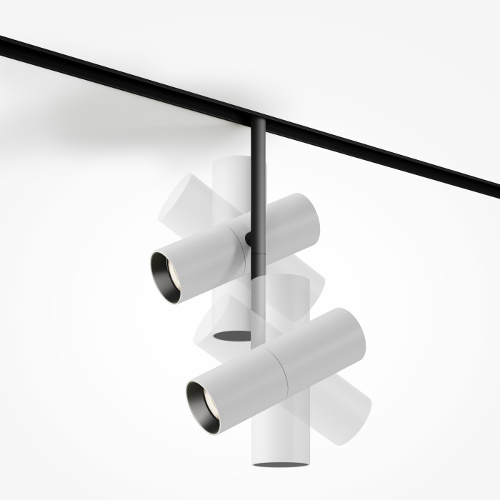 Трековый светильник магнитный 48V Maytoni Elti Duo TR005-2-2X12W3K-BW (tr005-2-2x12w3k-bw)