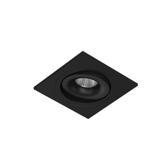 Встраиваемый поворотный светодиодный светильник MJ1006 SQ Black 4000K (10509)