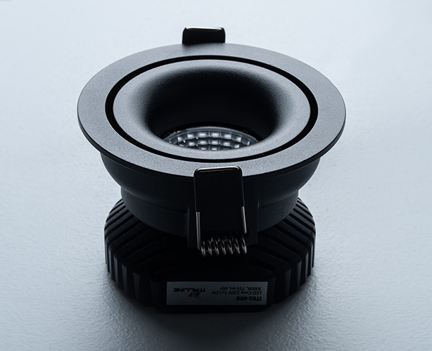 IT02-008 black светильник встраиваемый