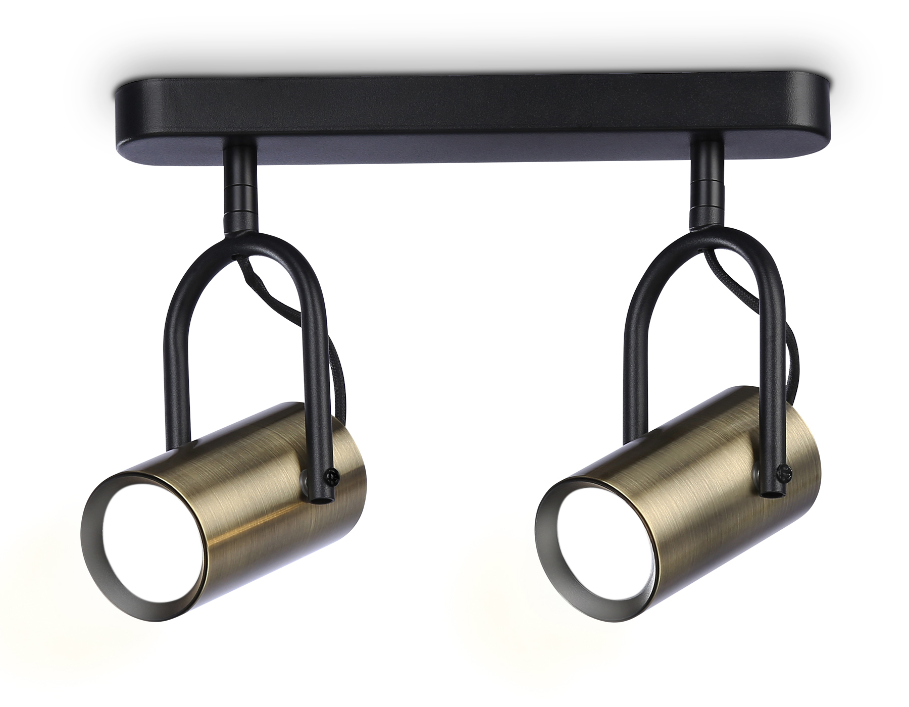 Накладной поворотный спот со сменной лампой GU10 TA13194/2 BK/SB черный/бронза GU10/2 max 12W 260*100*195