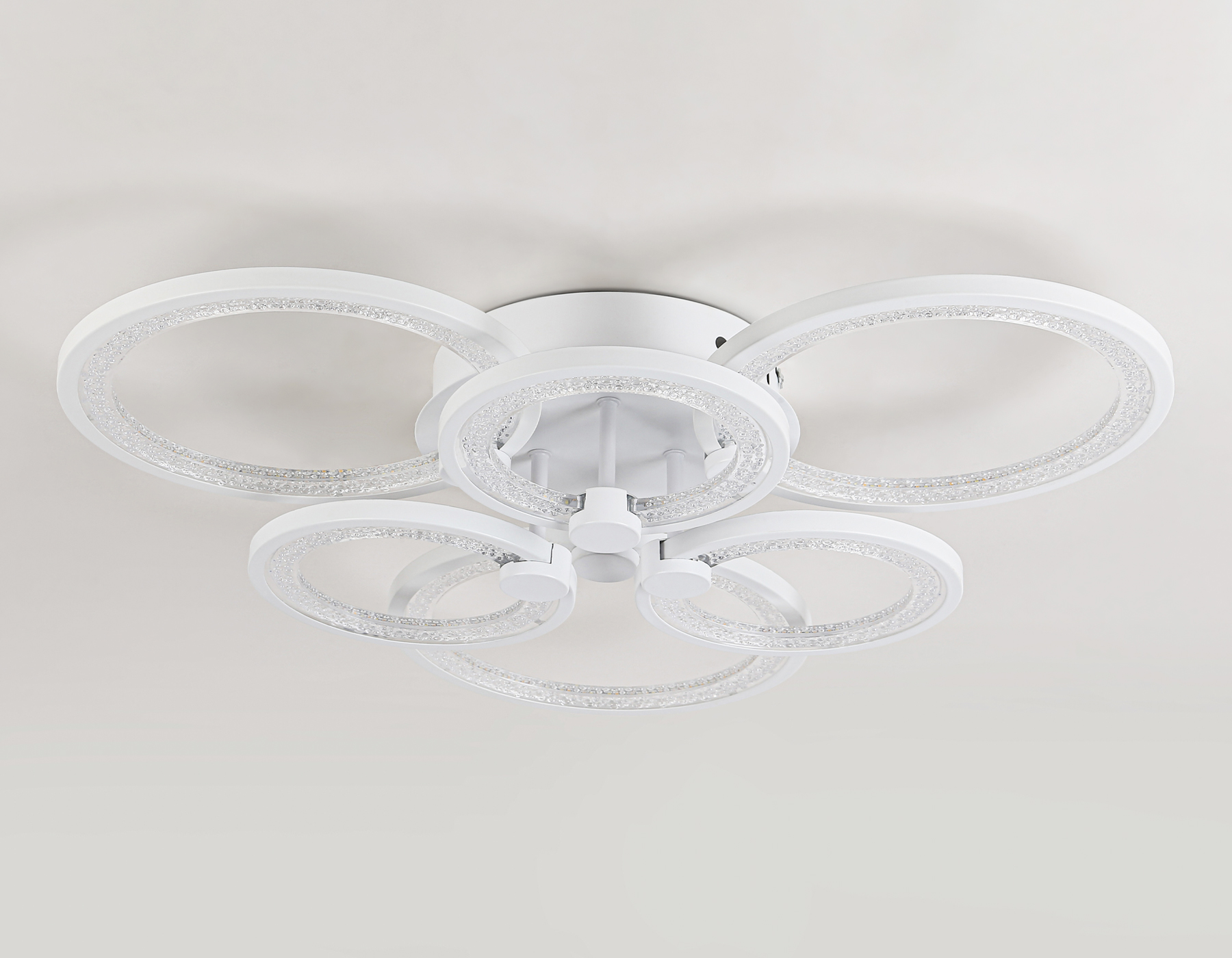 Потолочный светодиодный светильник с пультом FA4085/3+3 WH белый 100W 3000K+6400K/4200K/6400K+3000K 620*570*120 (ПДУ ИК)