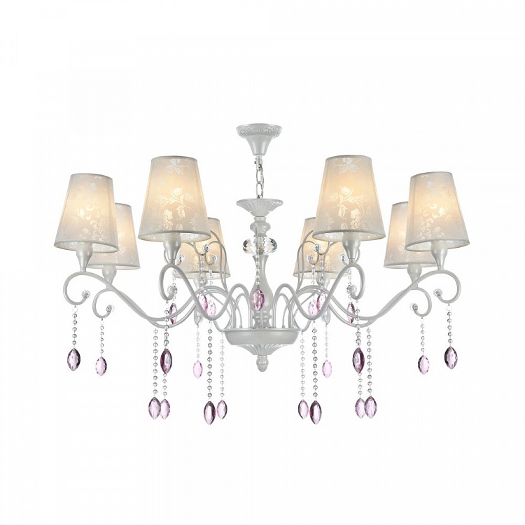 Подвесная люстра с хрусталем Adelaide FR2306-PL-08-W (fr2306-pl-08-w)