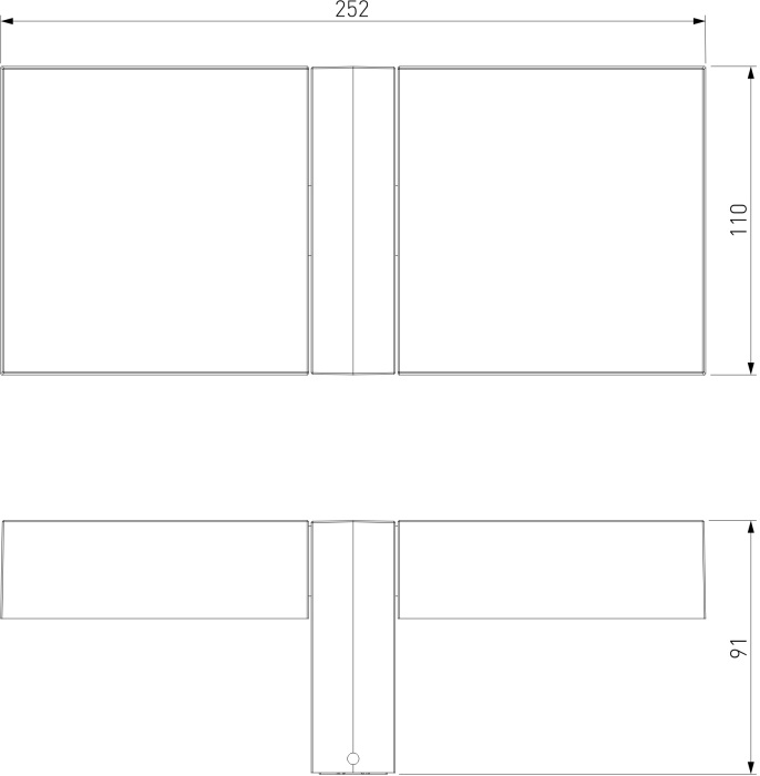 Настенный уличный светильник Elektrostandard Twin 35170D с поворотными плафонами (electrostandart_a064384)