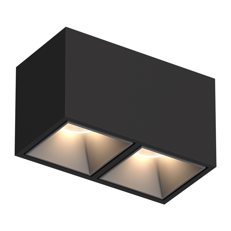 Накладной светодиодный светильник Ledron KUBING 2 Black-Grey (2620)