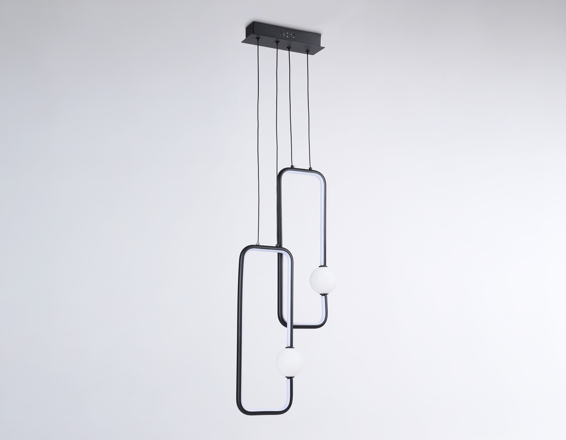 Подвесной светодиодный светильник FL66366/2 BK черный 38W 4200K 300*80*1200