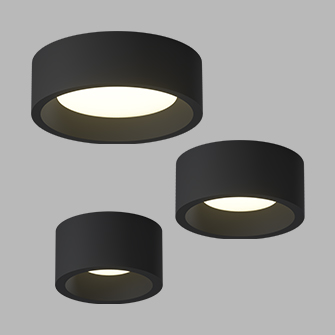 Накладной светодиодный светильник Ledron SUITABLE LARGE TRIAC Black (9904)