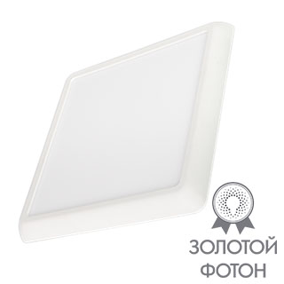Светильник CL-FIOKK-S180x180-12W Day4000-MIX (WH, 120 deg, 230V) (Arlight, IP44 Пластик, 3 года) 034470