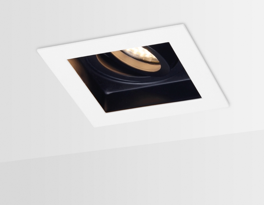 Точечный поворотный светильник MR16 TN181 WH/BK белый/черный GU5.3 100*100*40